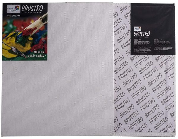 Brustro Canvas Board Medium Grain 6″X8″ (Pack of 8)