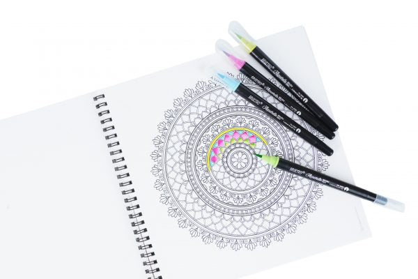 Brustro DIY Mandala Colouring Book 9” x9” 200gsm with 25 Art work