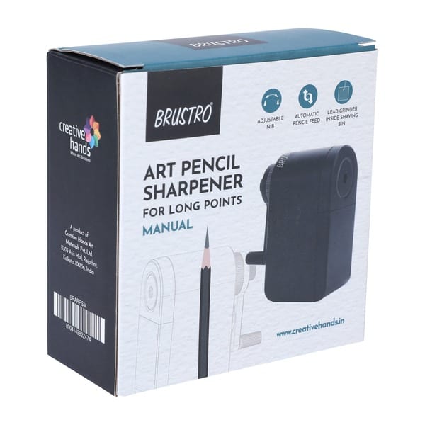 Brustro Manual Art Pencil Sharpener with Long Points