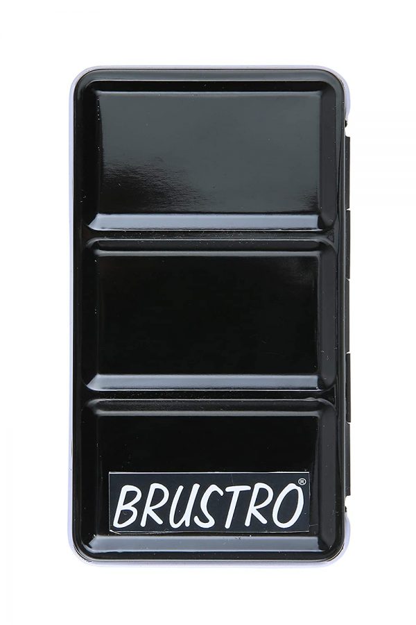 Brustro Empty Watercolour 12 Half Pan Metal Box (Pans Included)