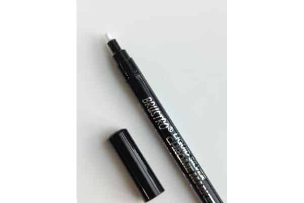 Brustro Liquid Silver Chrome Permanent Marker 1mm. (Used for DIY Craft, Resin Art decor, Highlights, Projects and presentations)