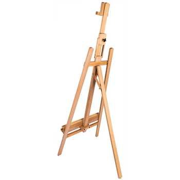 Brustro Artists’ Lyre Heavy Weight Wooden Easel, Holds Canvases Upto 49″