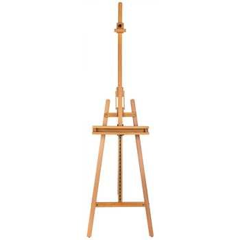 Brustro Artists’ Lyre Heavy Weight Wooden Easel, Holds Canvases Upto 49″