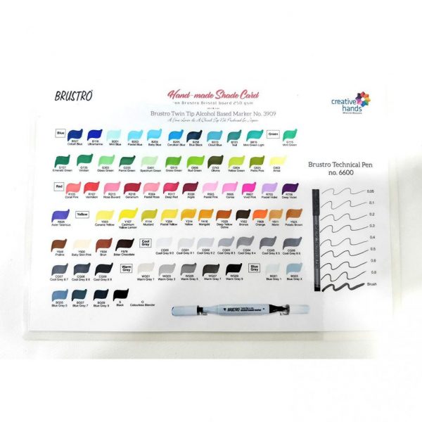 Brustro Twin Tip Alcohol Based Marker Set of 24 A