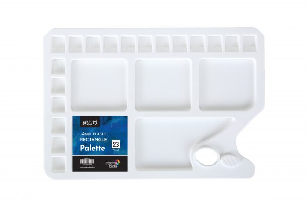 Brustro Rectangle 23 Well Plastic Palette 34.5X23.5CM