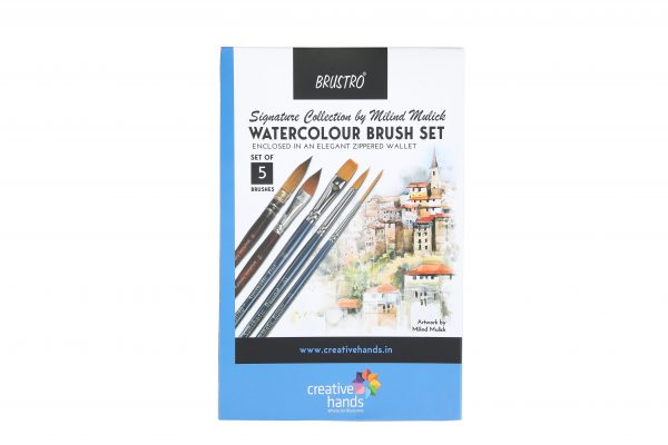 Brustro Signature Collection by Milind Mulick Watercolour Brush Set of 5