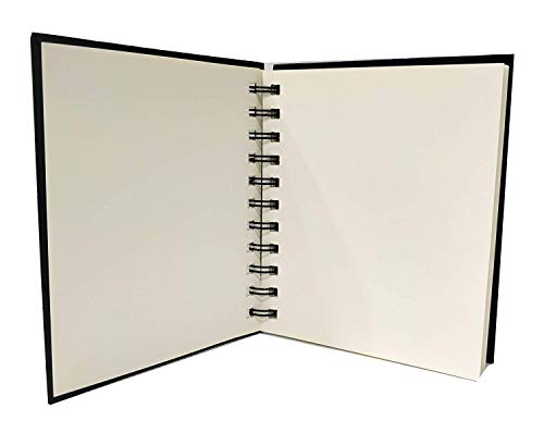 BRUSTRO Wiro Bound A5 Size Artists Sketch Book, 120 Pages, 160 GSM and Artists’ FINEART Graphite Pencil Set of 12 (10B-2H)