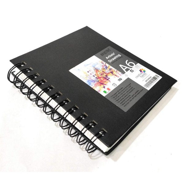 Brustro Artists Wiro Bound Sketchbook, A6 Size, 116 Pages, 160 GSM