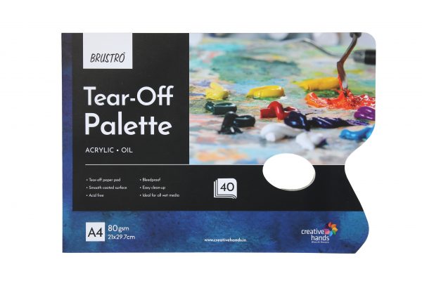 Brustro Tear-Off Paper Palette A4 Size (40 Sheets) 80gsm