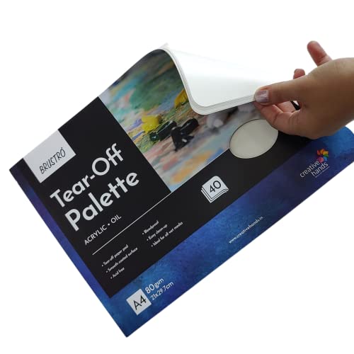 Brustro Tear-Off Paper Palette A4 Size (40 Sheets) 80gsm