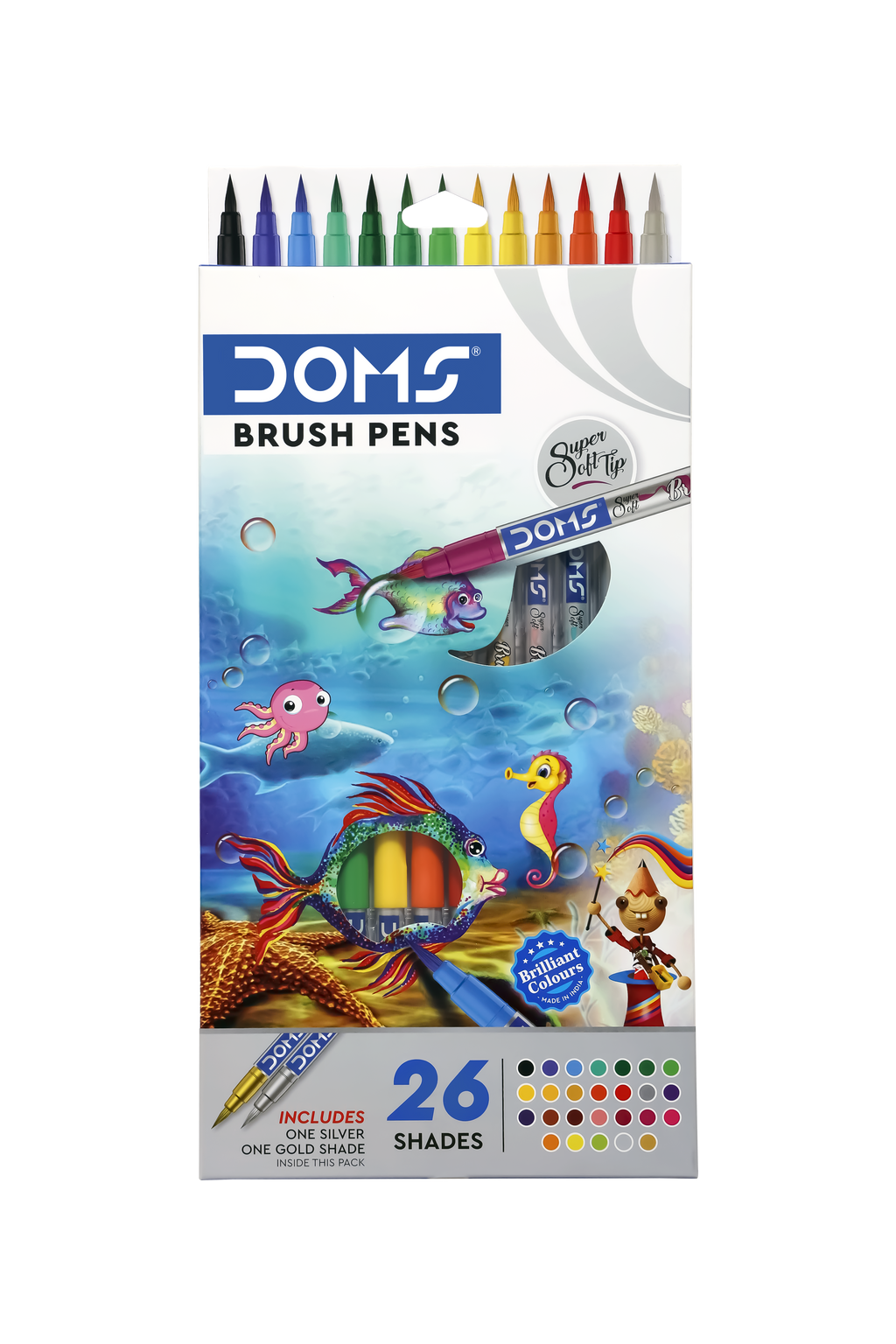  Doms Brush Pens (26 Shades) : Arts, Crafts & Sewing