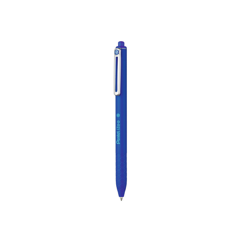 PENTEL BX467 IZEE CLICK PEN - 15PC JAR (10 BLUE/ 5 BLACK) 0.7MM