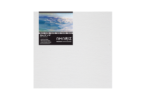DOMS AMARIZ CANVAS BOARD 12"X12" Pack of 5