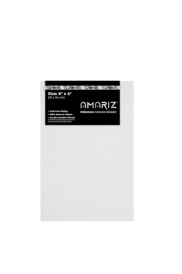 DOMS AMARIZ CANVAS BOARD 6"X4" Pack of 5