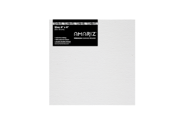 DOMS AMARIZ CANVAS BOARD 6"X6" Pack of 5
