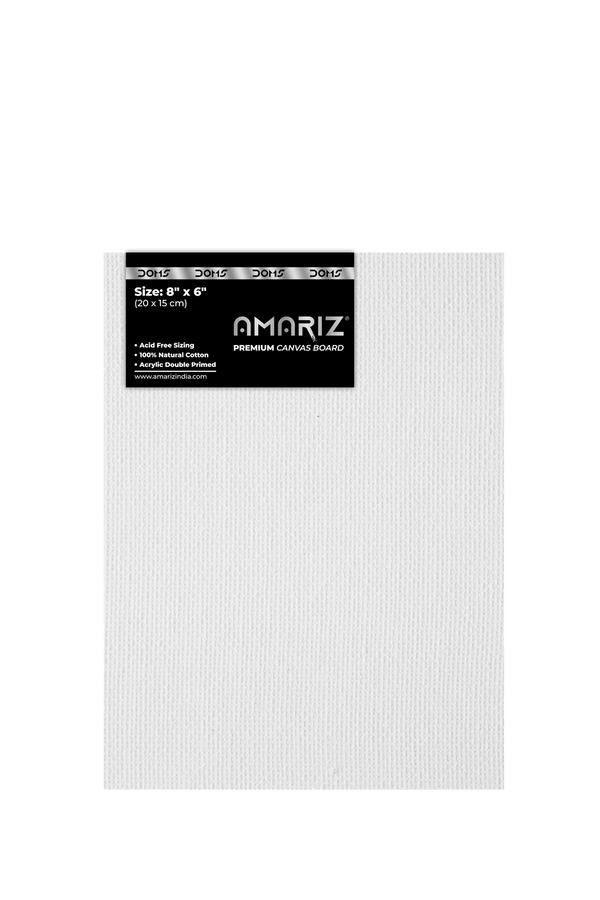 DOMS AMARIZ CANVAS BOARD 6"X8" Pack of 5