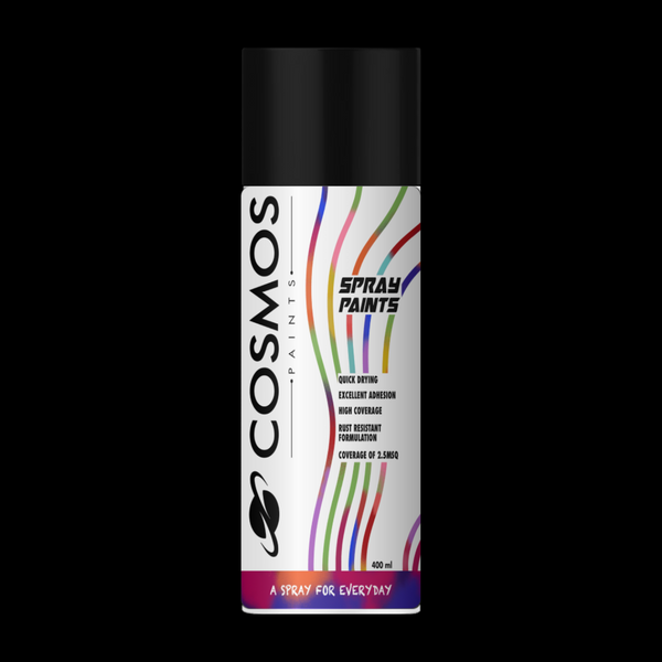 Cosmos Paints - Spray Paint in CED/Semi Gloss Black 200ml