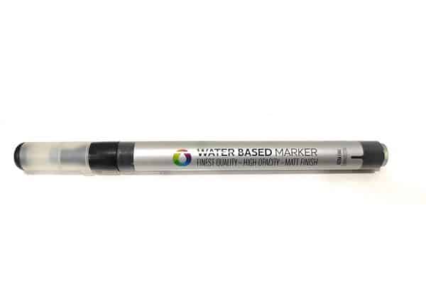 MTN Ultra Fine Water Based Marker [0.8 MM] Metal Tip – Black Refillable