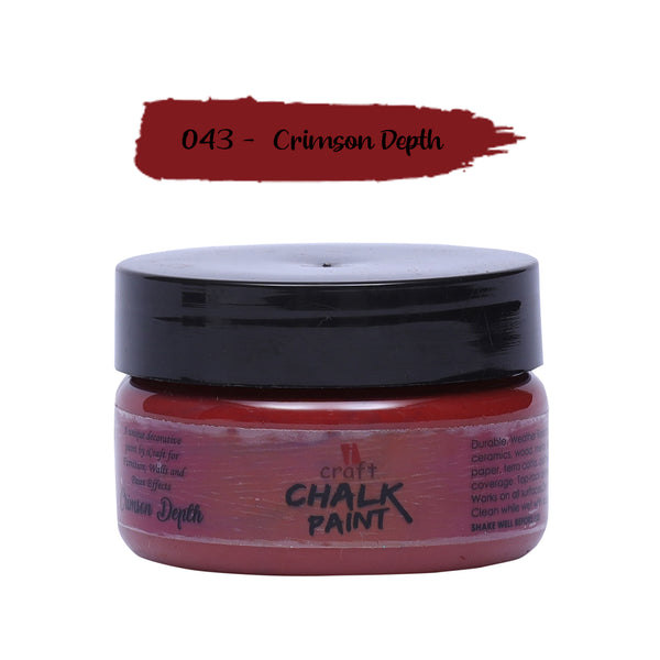 iCraft Chalk Paint -Crimson Depth, 50 ml