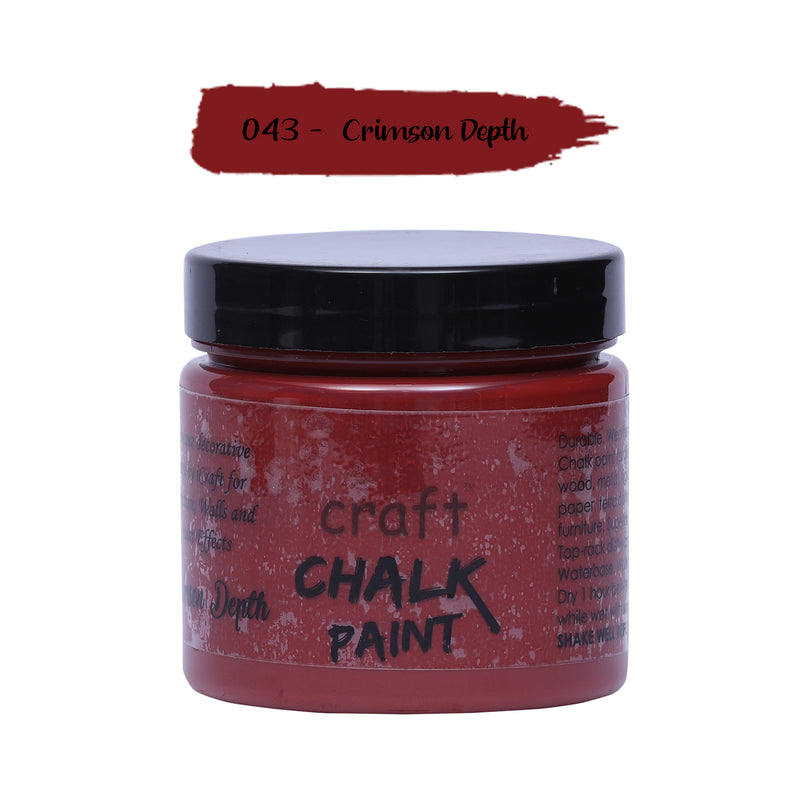 iCraft Chalk Paint -Crimson Depth, 250 ml
