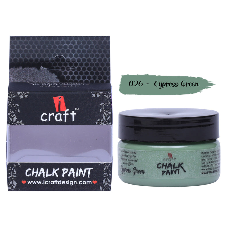 iCraft Chalk Paint -Cypress Green, 50ml