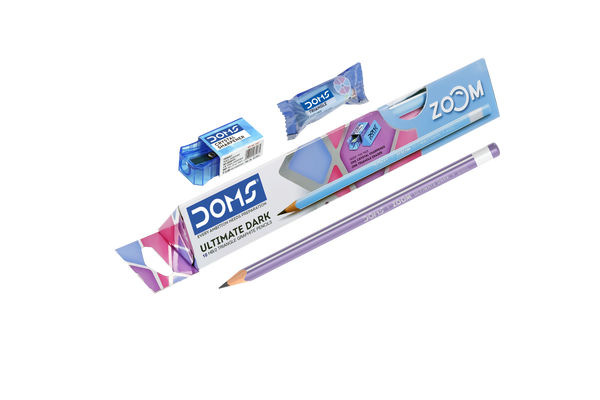 Doms Zoom Ultimate Dark Triangle Pencils (Pack of 10 x 5 Set)