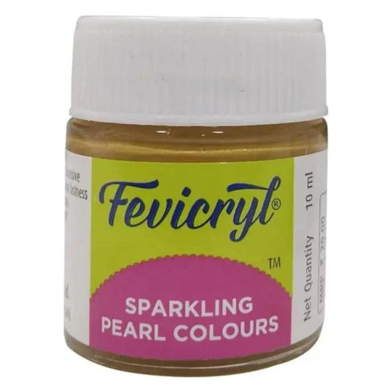 FEVICRYL SPARKLING PEARL COLOURS 10ML-912 GOLD, Pack of 2