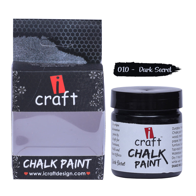 iCraft Chalk Paint -Dark Secret, 100ml