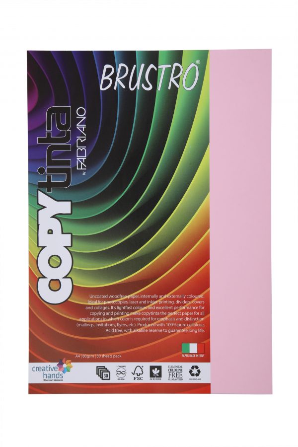 Brustro Copy Tinta A4 Rosa (Pack of 1)