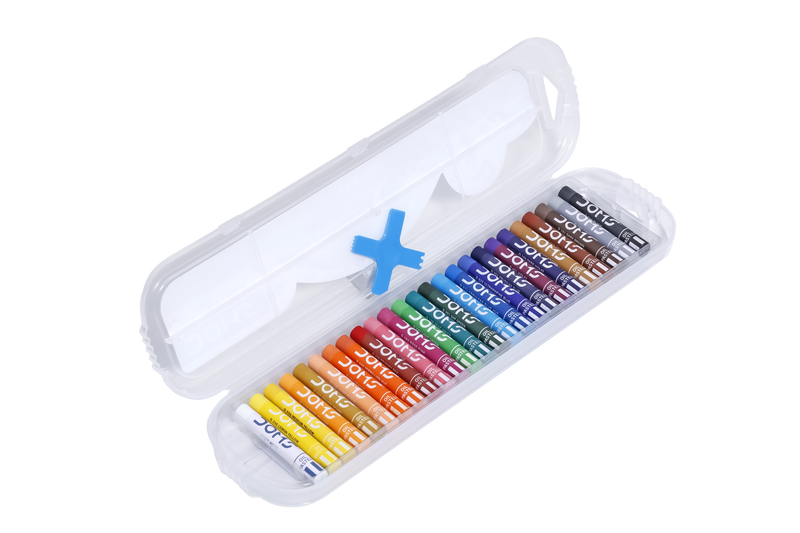 DOMS OIL PASTEL 25 SHADES PLASTIC PACK (24 + 1 Shades)
