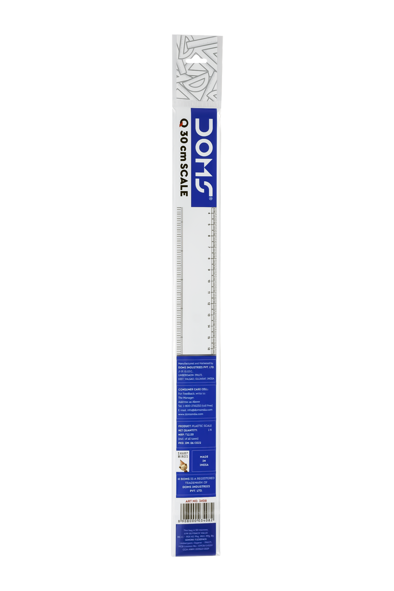 DOMS Q RULER 30 CM (PACK OF 10)