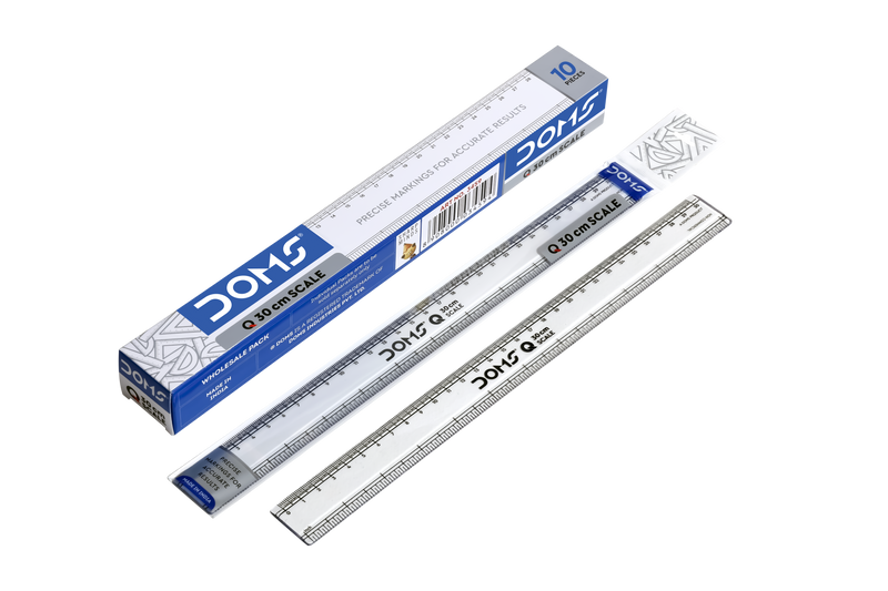 DOMS Q RULER 30 CM (PACK OF 10)