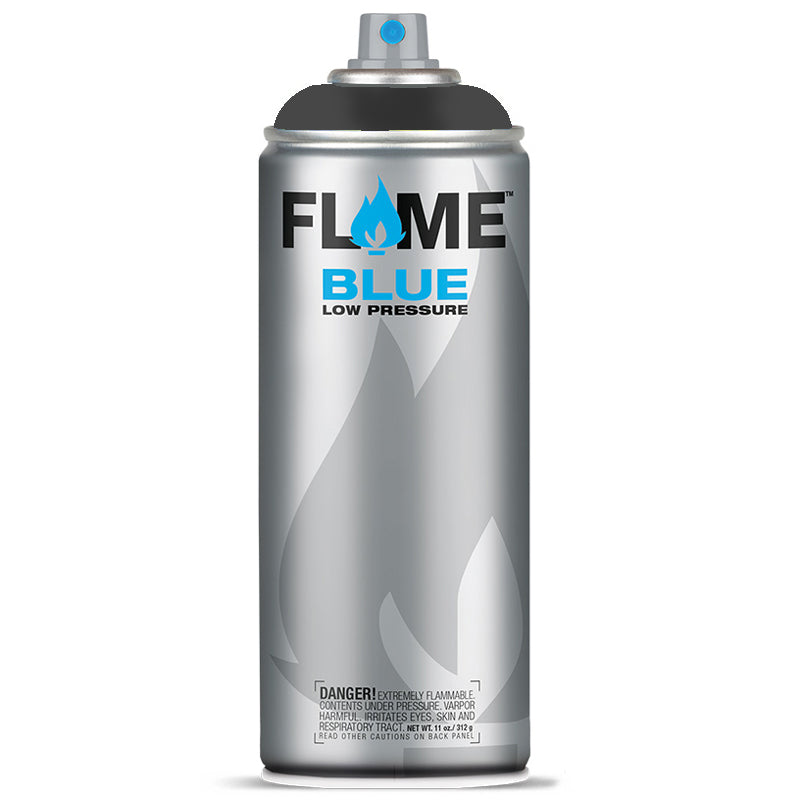 Flame Blue Low Pressure Acrylic Transparent Black Colour Graffiti Spray Paint - FB 3000 (400ml)