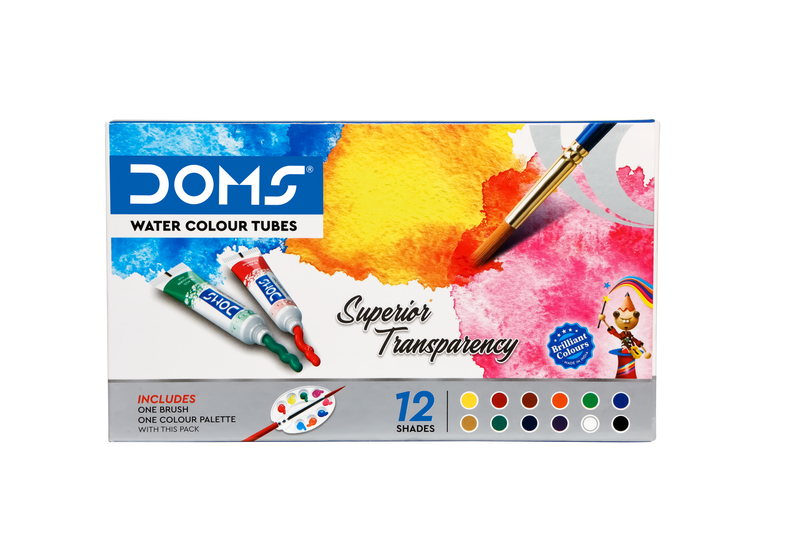 DOMS WATER COLOR TUBE 12 SHADES