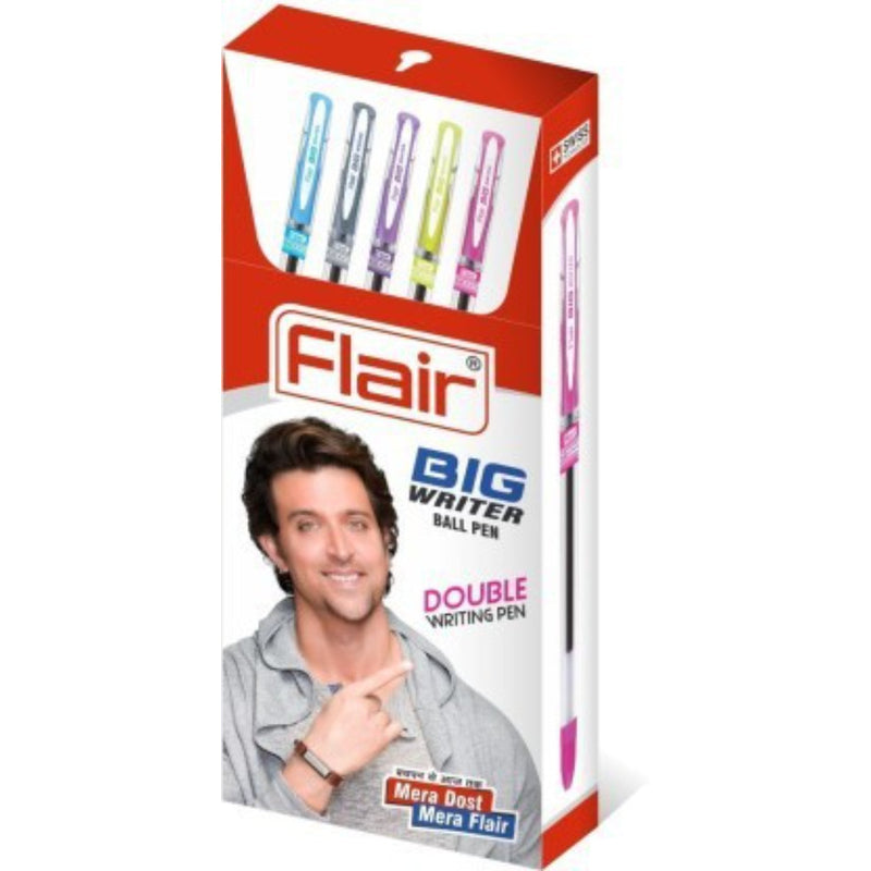 Flair Big Writer Ball Pen 10 Pcs Box Set Blue