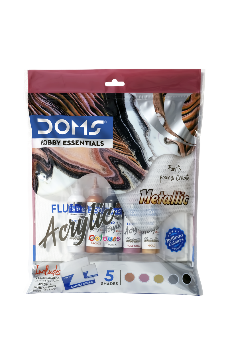 DOMS METALLIC FLUID ACRYLIC COLOUR