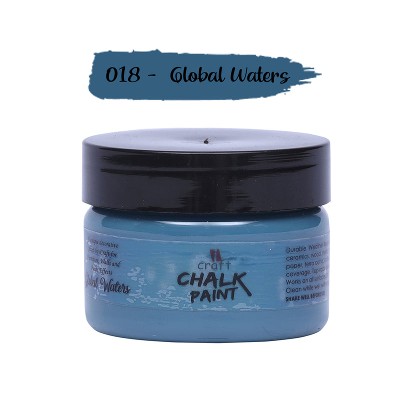 iCraft Chalk Paint -Global Water, 50ml