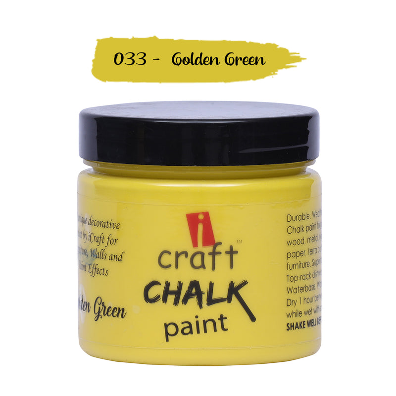 iCraft Chalk Paint -Golden Green, 250ml
