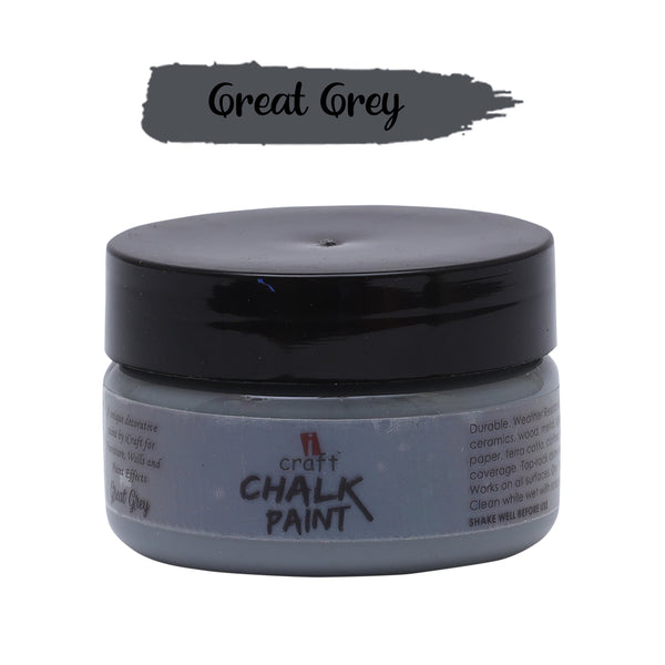 iCraft Chalk Paint -Great Grey, 50 ml