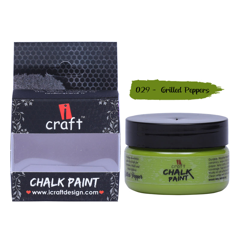 iCraft Chalk Paint -Grilled Peppers, 50ml