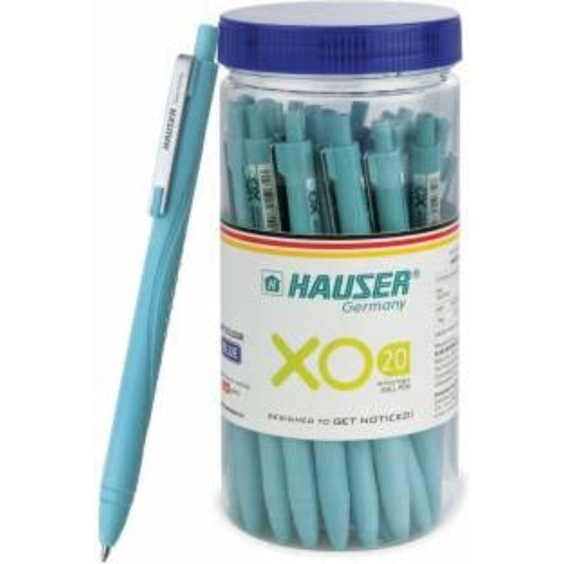 Hauser Xo 20 Ball Pen 25 Pcs Jar Set Blue