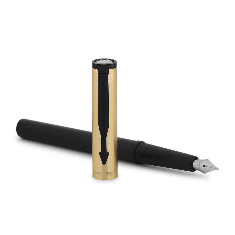 Parker Beta Premium Fountain Pen, Gold Cap Coated Clip