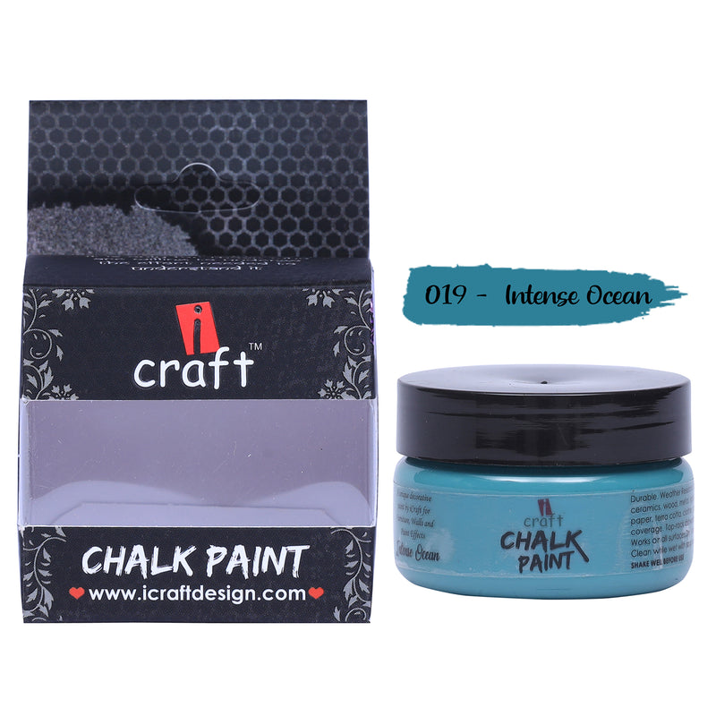 iCraft Chalk Paint -Intense Ocean, 50ml