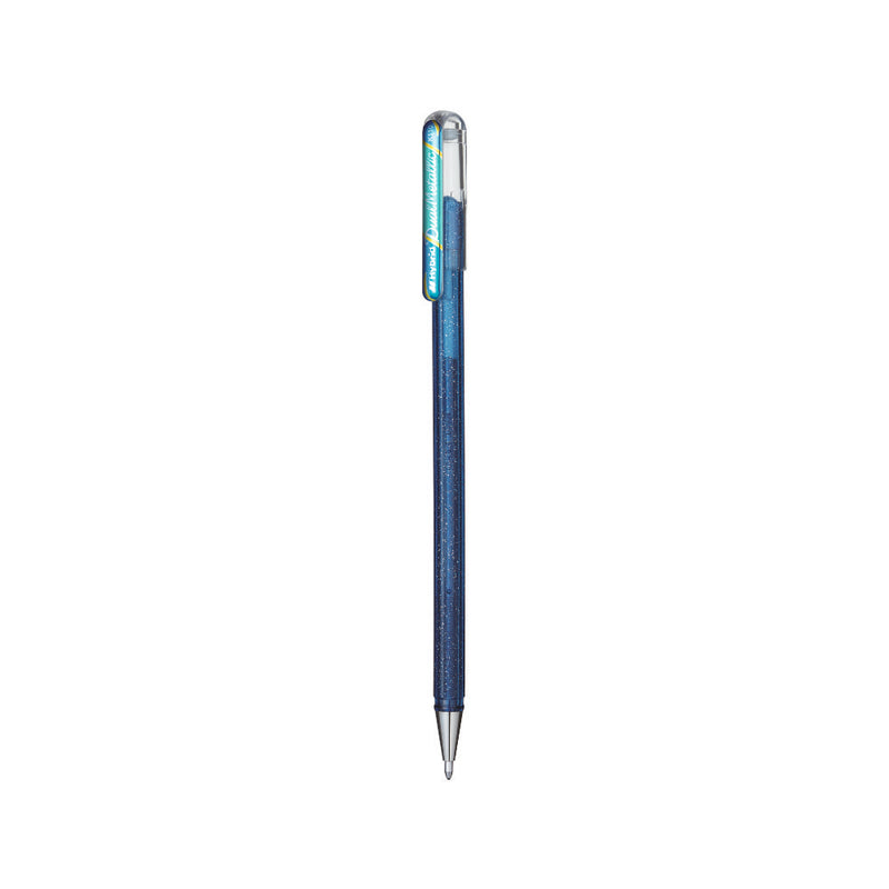 Pentel K110-DCX Hybrid Dual Metallic Gel Roller Pen- Blue+Metallic Green