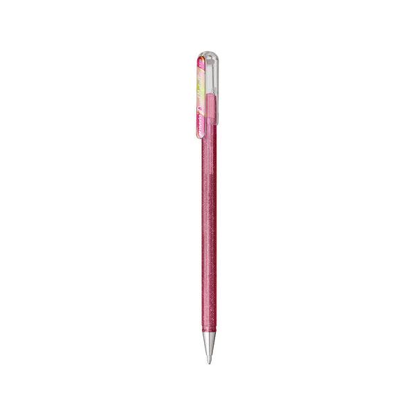 Pentel K110-DMPX Hybrid Dual Metallic Gel Roller Pen - Light Pink/Metallic Green & Gold