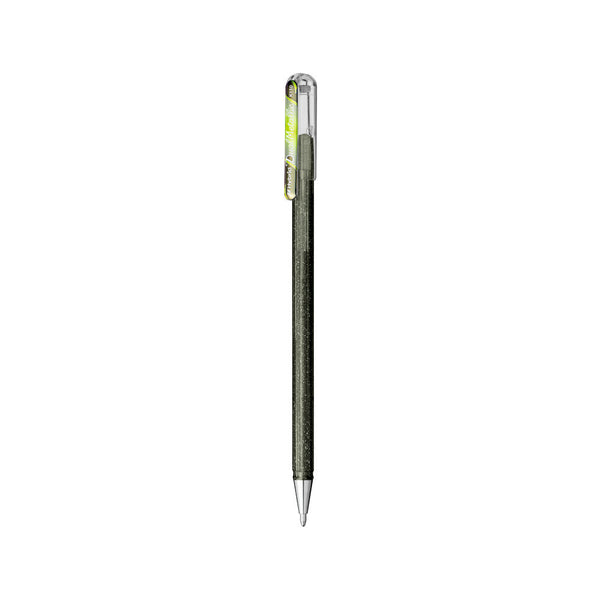 Pentel K110-DMZX Hybrid Dual Metallic Gel Roller Pen - Silver/Metallic Copper & Green