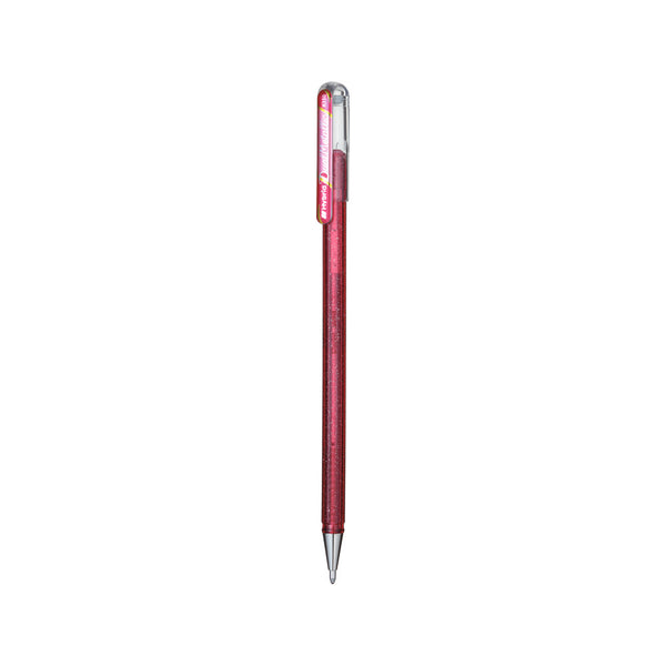 Pentel K110-DPX Hybrid Dual Metallic Gel Roller Pen- Pink+Metallic Pink