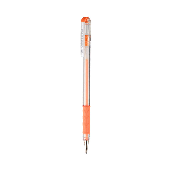 Pentel K118-LF Hybrid Gel Grip Gel Roller Pen -Pastel Orange