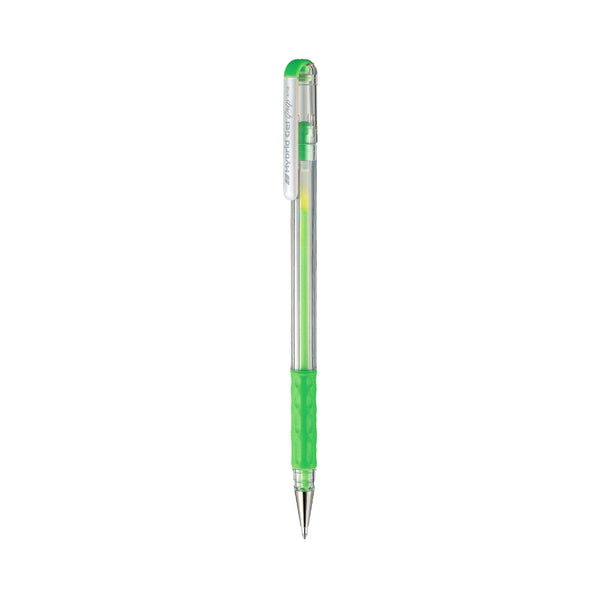 Pentel K118-LK Hybrid Gel Grip Gel Roller Pen -Pastel Green