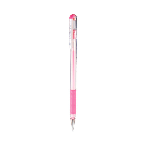 Pentel K118-LP Hybrid Gel Grip Gel Roller Pen -Pastel Pink